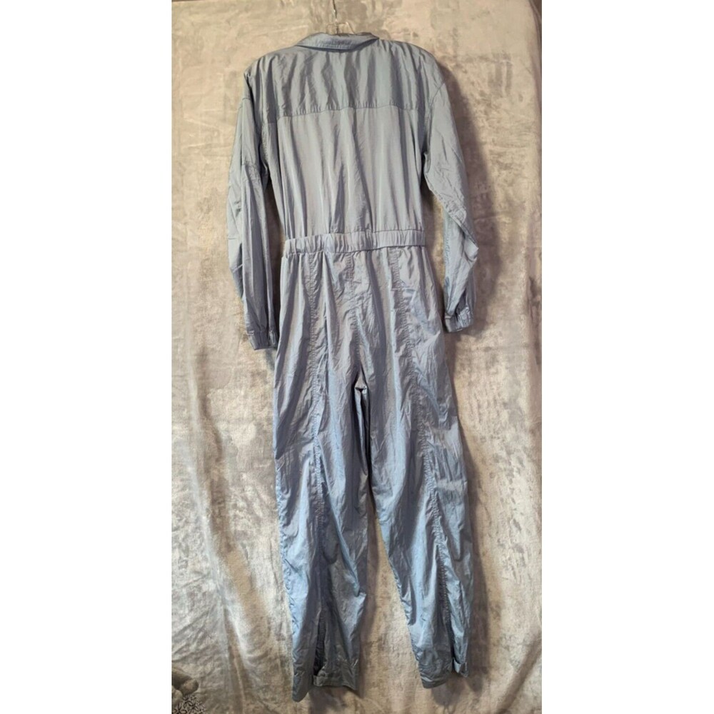 Free People Movement Jumpsuit Womens Small Blue Golden Hour Coveralls Silky Boho - Picture 4 of 16